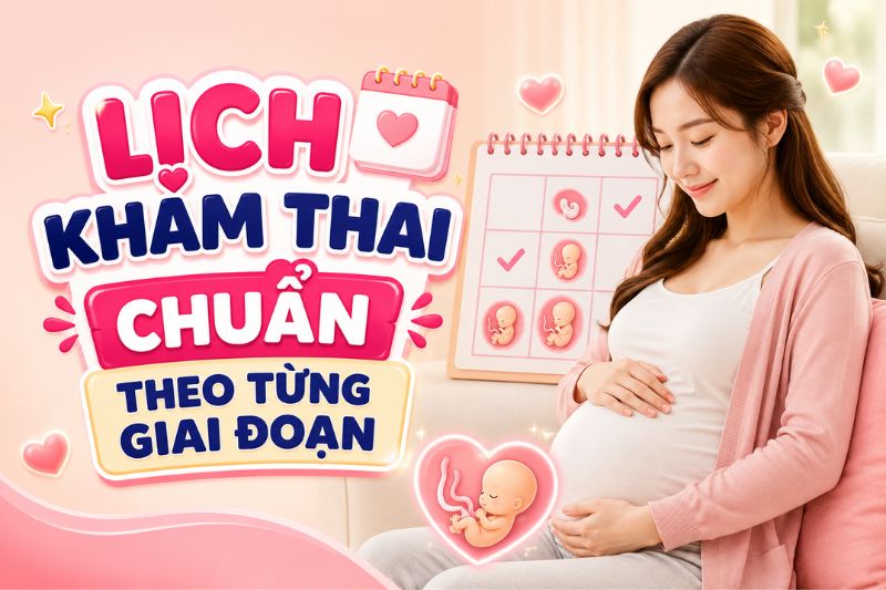 mẹ bầu theo dõi lịch khám thai định kỳ